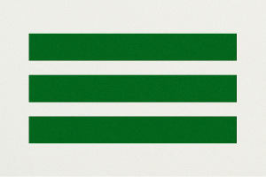 3 zelené pruhy