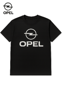 VLevo nahoře znak Opel Aby to vypadalo jako originální merch oplu