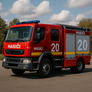 Hasičské auto s číslem 20