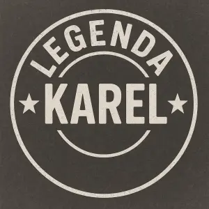 Chtěl bych kruhový nápis legenda a uprostřed jméno Karel