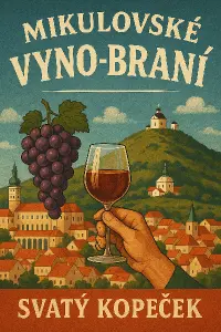 Mikulov vynobrani víno Svatý kopeček