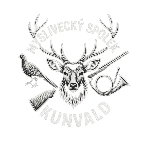 Vytvoř bílé logo pro Myslivecký spolek Kunvald