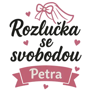 Rozlučka se svobodou nápis, originální se jménem