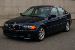 tmavě modré bmw e46
