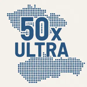 tečkovaná mapa CZ SK ve tvaru text 50 x ULTRA