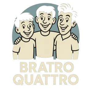 Logo filmového studia bratři v triku ale misto nazvu bratri v triku bude bratro quattro