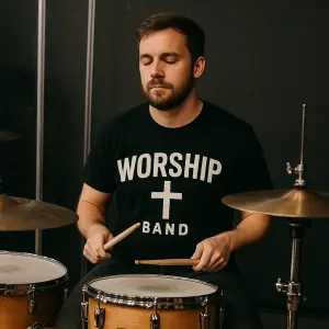 hraju na bici hrajem v krestanksom kapele hraje worship nieka potisk