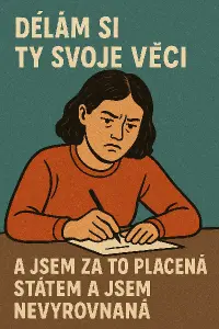 DĚLÁM SI TY SVOJE VĚCI A JSEM ZA TO PLACENÁ STÁTEM A JSEM NEVYROVNANÁ