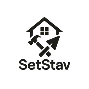 Logo firmy na rekonstrukce s názvem SetStav