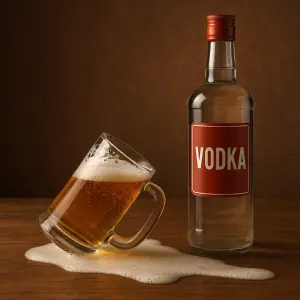 Pivo vodka padla