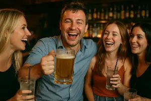 Filip co pije moc alkoholu a vždy se hodně baví s holkama a raduje se