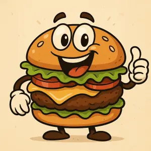 Hamburger Cartoon