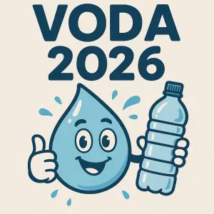 Udělej mi prosím vtipný obrázek nebo text na vodu 2026. Aby to mohli mít chlapy,ženský a děti