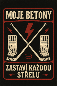 ve stylu AD DC moje betony zastaví každou střelu (dve hokejky a jeden blesk uprostred mezi nimi