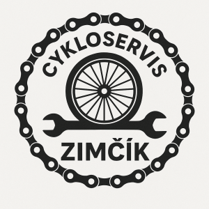 Cykloservis Zimčík, vše uspořádání do kruhu řetěz s kolem a horizontálně středem otevřený klíč.