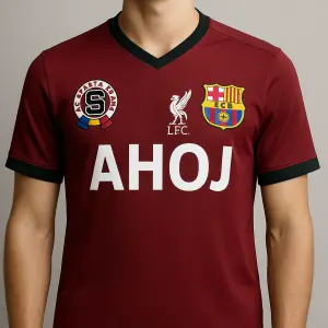 Ahoj na dresu by měli být tři kluby - AC Sparta Praha, Fc Liverpool, FC Barcelona