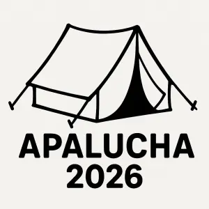 Obrys stanování a text apalucha 2026