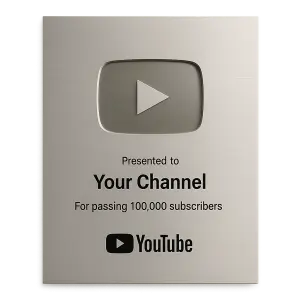 youtube button za 100 000 subscribe
