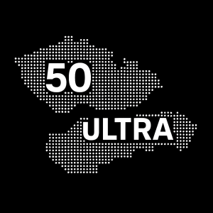 tečkovaná mapa cz SK, ve tvaru 50 x ULTRA