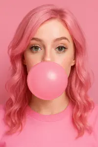 Růžová bubblegum