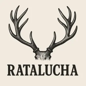 Jelení parohy a napis ratalucha