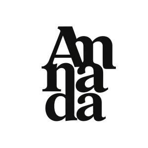 Logo amanda písmena přes sobě
