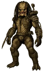 motiv z filmu Predátor z roku 1987 bez pozadí.