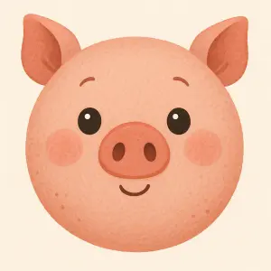Kulatá prasečí hlava milá