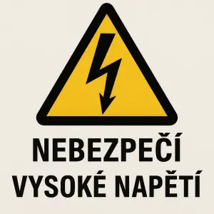 Blesk nebezpečí vysoké napětí