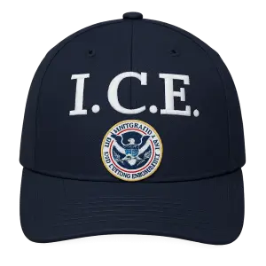 Uděláš mi prosím kšiltovku, kde bude I.C.E. a bude tam jejich vládní logo, co mají v Americe?
