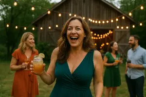 Party, gril, 25 a 50, zábava, drinky, stodola v přírodě