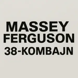 černý napis massey ferguson 38-Kombajn