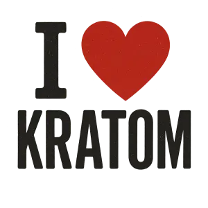 Nápis - I ❤️ KRATOM