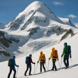 Expedice na bishorn ve švýcarsku