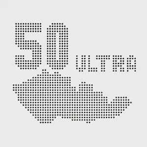 tečkovaná mapa CZ SK ve tvaru text 50 x ULTRA