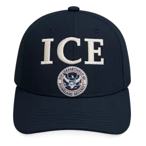 Uděláš mi prosím kšiltovku, kde bude ICE a bude tam jejich vládní logo, co mají v Americe?