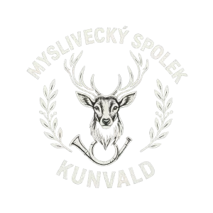 Vytvoř bílé logo pro Myslivecký spolek Kunvald