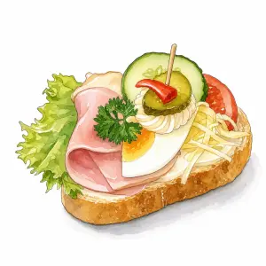 chlebíček ilustrace