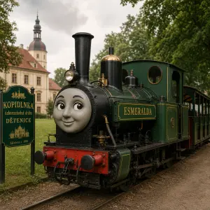 Esmeralda, co jezdí na Kopidlnce u Dětenic