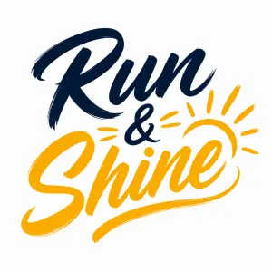 Nápis Run & Shine