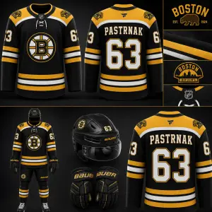 Dres hokejisty na motiv Boston