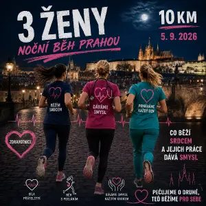 Místo síla sestřenství, napiš síla přátelství. A místo nápisu v p dolním rohu dej- pečujeme o druhé, teď běžíme pro sebe