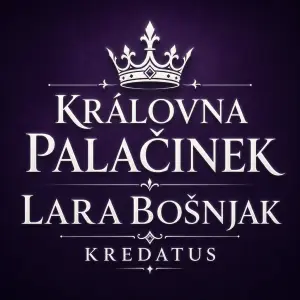 Chci nápis: Královna palačinek Lara Bošnjak Kredatus
Aby nápis byl bílý královský, ale dobře čitelný bez moc zakroucení