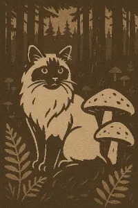 Mám ráda svoji kočku,, ragdoll" a třeba les a houby, to miluji. Nechci žádné dětské obrázky, spíš jednobarevné obrysy.