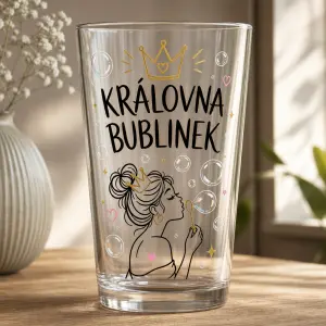 Chci aby na sklenici byl napis
KRÁLOVNA BUBLINEK A K TOMU NEJAKE OBRAZKY