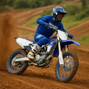 Udělej mi obrázek yamahy yzf450 2017 v terénu (na trati)