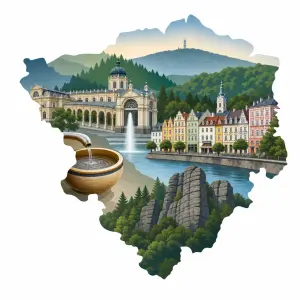 Motiv karlovarského kraje bez textů