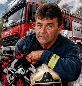 aby zmiznulo černé pozadí, ale musí být zachováno hasičské auto