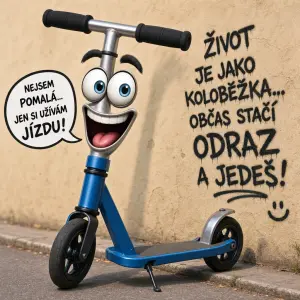 Obrázek koloběžky vtipný
