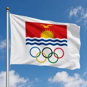 Vlajka republiky Kiribaty na Olympijské hry, Olympijské kruhy